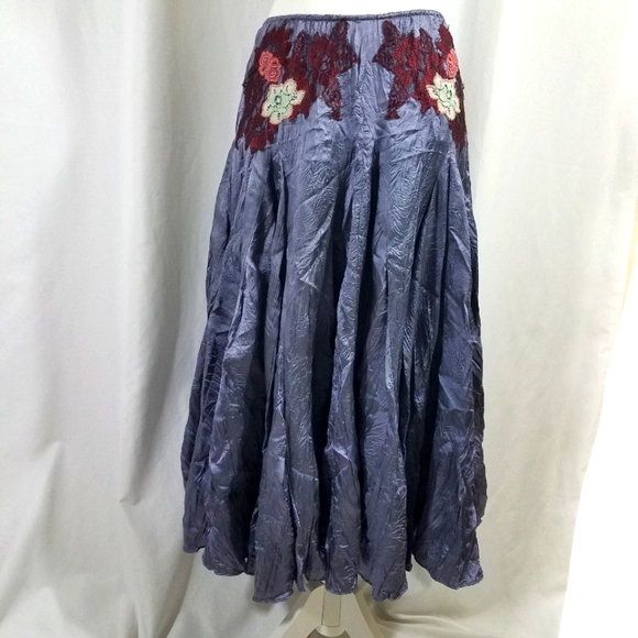 Free People Applique Flounce Skirt 4 - Picture 2 of 16